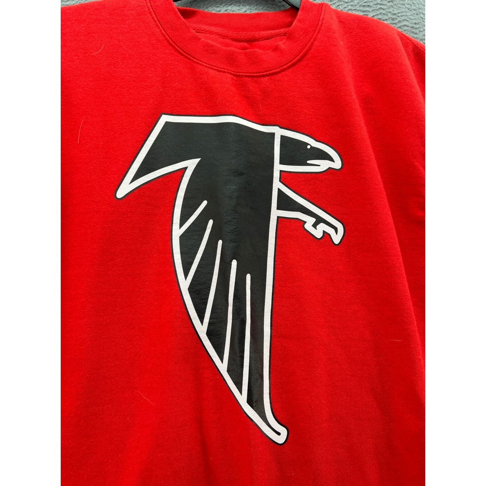 Mitchell & Ness Sweatshirt Womens NFL Atlanta Falcons Throwback Retro Red Small - Picture 3 of 7